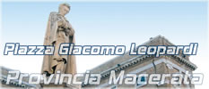 Recanati: Piazza Giacomo Leopardi